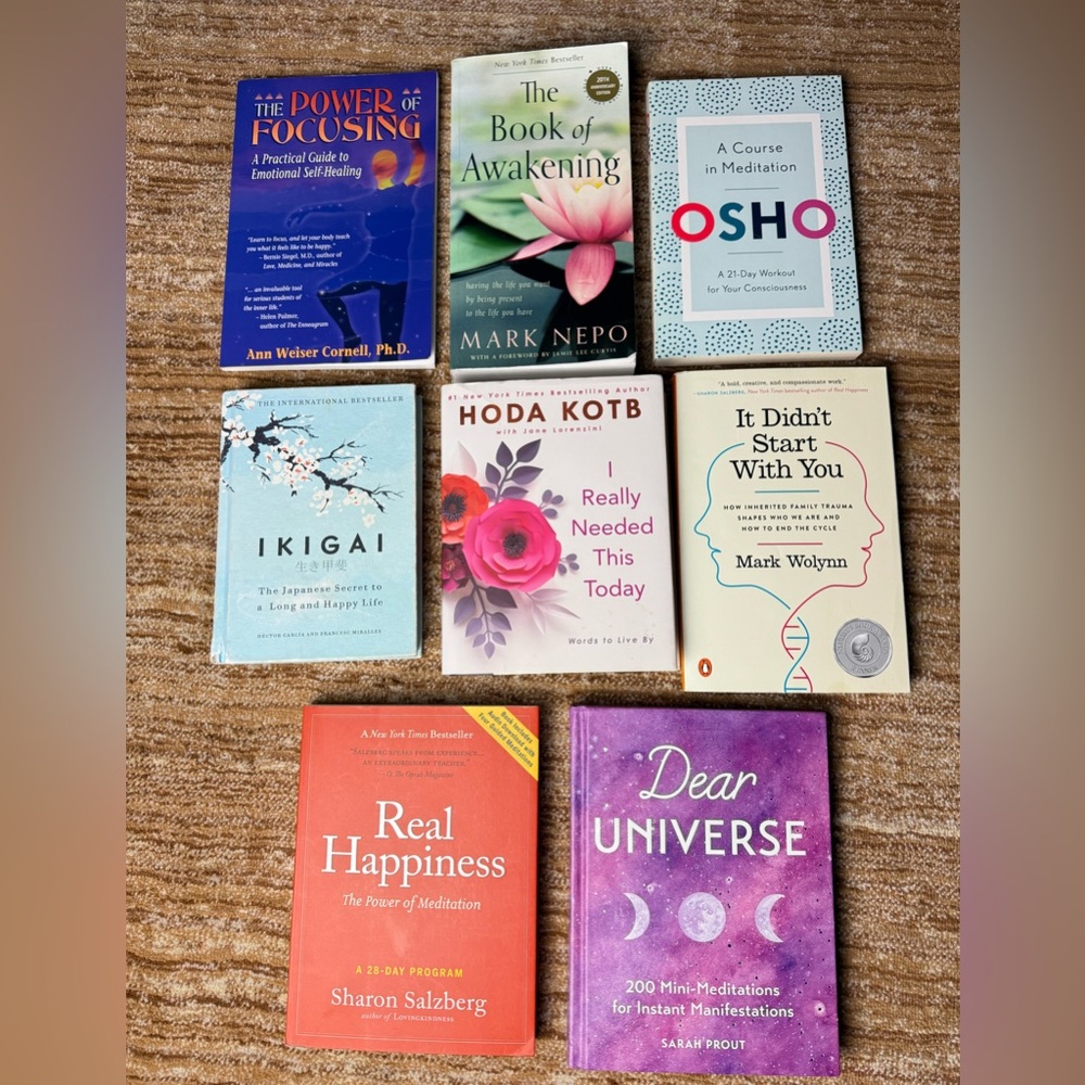 Mindfulness Meditation Spiritual Personal Growth Books‎ Bundle NEW & Used